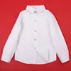 Baby Solid Color Shirt Children's Suit With Shirt Kids White Black Blue Long-sleeved Cotton Clothes Plus Velvet Thick Tops 20220908 E3