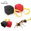 Jouets pour chiens à mâcher Balle interactive pour chien avec poignée en corde de nylon Grands chiens Oreiller de morsure Remorqueurs d'entraînement pour animaux de compagnie Résistant aux morsures Balle molaire à mâcher Jouets pour animaux de compagnie 220908