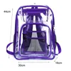학교 가방 방수 투명한 학교 가방 소녀 대용량 배낭 솔리드 클리어 배낭 남성 패션 투명 비닐 봉지 220908
