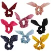 Hair Rubber Bands L Bow Scrunchies For Long Chiffon Satin Silk With Scarf Solid Stripe Flower Color Ponytail Holder Tail Rab Bdesybag Amdrs