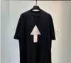 Designe Balanciagas t Shirt عتيق عرق العرق الفاخر العلامات التجارية الصيفية رسائل صيفية مطبوعة الرجال والسيدات فضفاضة BB Balenciga tee