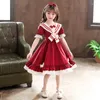 Vestidos de menina adolescente arco princesa estilo faculdade de festa infantil de festa de aniversário para feminino figurin figurino espanhol lolita