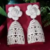 Dangle Earrings Godki Luxury Flower African for Womended Wedding Cubic Zirconia Zirconia Crystal Dubai Bridal Party Jewelry 20223078949