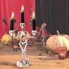 Party Decoration Halloween LED -lampor Skull Ghosts Candle Pumpkin Happy Decor for Home 220908