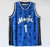 Maillot de basket-ball pour hommes, Tracy McGrady, le Swing Man, maillots cousus et brodés