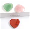 Pierre 20X6MM Pierre Naturelle Pouce Inquiétude Mas Palm Main Cristal Coeur Forme Gemme Gua Sha Outil Guérison Beauté Diy Décor Dhseller2010 Dh9Sd