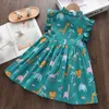 Abiti da ragazza Melario Baby Girl Dolce Abiti Sweet Fashion Cartoon Estate Baby Cartone Carne