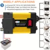 4000W piekauto -omvormer DC 12V tot AC 110V/220V LED Display Power Inverter Dual USB gemodificeerde sinusgolf