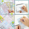 ملاحظات 24 PCS/LOT MINI INDEX NOTES NOTES MEMO MEMO Notepad Marker Propark Planner Agenda Sticker Scrapbooking Office Drofl Drop