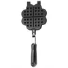 Stampi da forno a forma di cuore Cucina domestica Gas Antiaderente Waffle Maker Pan Mold Mold Press Plate Tool