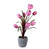 Fiori decorativi 10 tulipani Grandi bonsai Ornamenti creativi Piante di simulazione Decorazione interna in vaso verde