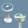 Ventiladores elétricos novos ao ar livre portátil portátil carregamento USB Small Fan Mini Silent Desktop Small Fan 180 graus Rotcing Fan T220907