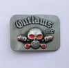 Outlaws Skull MC Motorcycle Club Belt Buckle SWBY509 مناسبة لحزام عرض 4 سم مع مخزون مستمر