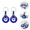 Anéis -chave L Charms de chaveiro de olho maligno azul turco Good Luck Glass Lucky AMET Protection Carro Ornament Drop entrega 20 yydhome amyzk