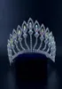 التيجان المتوسطة Tiaras Miss Beauty Pageant Queen Crown Mix Crystal AB Wedding Wedding Accessories Headposities Headponds Beadband Mo2