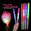 Pamuk Şeker Işık Konileri Parti Favor Renkli Parlayan Parlayan Aydınlık Hak Marshmallow Koni Çubuğu Cadılar Bayram