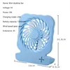 Electric Fans USB Mini Desktop Portable 3 Wind Speed ​​Justerbara Summer Cooling Tools Laddning T220907