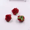 Faux Floral Verdure 5 pcs Simulation Petit Bourgeon De Thé Rose Fleurs Fraîches Et Artificielles Blanc Rouge Fleur De Soie Décoration Tête De Fleur DIY Accessoires J220906