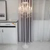 Lâmpadas de piso el decoração designer moderno palmeira suporte de pálpebra de cobre lâmpada de penas luzes de sombra branca