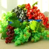 Party Decoration 9 Bunches Artificial Grapes Realistic Plastic Fake Fruit Clusters Po Props Home Garden Decor Christmas Wedding Supplies