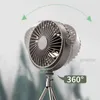 Elektrik Fanları Çok Fonksiyonlu Tripod Asma Fan Yüksek Rüzgar Sessiz Akıllı Uzaktan Kumanda Zamanlaması Taşınabilir Açık Kamp Aydınlatma Elektrikli T220907