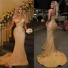 Bling Crystal Mermaid Celebrity Prom Dresses Luxury Sequin Evening Dress 2022 Sexig Black Girls Graduation Party Gown