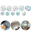 Оконные наклейки 1Set красочный DIY ПВХ самоклеивание Suncatcher Glass Decal