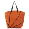 18style Baseball Bags Tote Canvas Handbags Softball Football Shoulder Bag Basketball Print Cotton Sports Tote Soccer Handbag