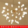 مصابيح قلادة Nordic LED Crystal Chandelier Tree Branch Hanglamp Indoor Lighting Bar Bar Home Lamp