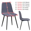 Housses de chaise 1/2/4/6 pièces housse de petite taille grande barre de coque de siège extensible élastique pour salle à manger