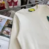 Designer versione top Felpa con cappuccio fatta a mano GU 2022 autunno e inverno nuovo tre logo stampa in rilievo erba uomini e donne con lo stesso maglione girocollo