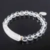 Pierre naturelle amour Coeur Brins Bracelet Pour Femmes Hommes Agates Cristal Bijoux Reiki Guérison Rectangle Yoga Bracelet Cadeau BK333