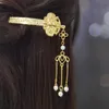 Bâtons de cheveux classiques à pampilles en perles pour femmes, épingles à cheveux chinoises, coiffure de mariée Hanfu, accessoires pour cheveux, bijoux