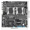 Placas-mãe x99 z8 com mesa dupla placa-mãe pci-e 16x ddr4 8 slot de memória 2400MHz nvme m.2 interface sata3.0 9 alc662 5.1