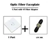 Fiber Optic Equipment 5 Pieces 1 Port St Fasplatta med Adapter FTTD FTTH Networking Ethernet UPC/APC Simplex