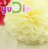 Finto verde floreale 10 pezzi di carta pompon palla di tessuto decorativo consegna fiori per la casa di nozze sala per feste decorazione per banchetti pompon prodotti artigianali J220906