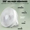 Electric Fans Mini Ceiling Fan Portable Wall Mounted USB Battery Rechargeable Desktop Night Light Outdoor Camping Wireless Air Circulation T220916