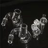 Diamond Knot Loop Quartz Banger Acessórios para fumantes com tampa de carboidrato de vidro 10mm 14mm 18mm machos fêmeas transparentes rigas de cano de cachimbo manual