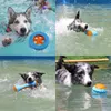 Hundespielzeug Kautherkauen Hundekauen Spielzeug Ball Interaktive Pool spielen schwimmend bissresistente, quietschende Rubbe -Zappelspielzeugversorgung Produkt f￼r kleine gro￟e Hunde 220908