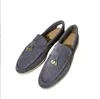 Wildleder Samtige Abendschuhe Lazy Loafers Flats Schuh Luxus Designer Leder Damen Loro Britischer Stil Frühling Herbst Mann Fahrer Auto Sommer Spaziergang 35-45