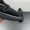 Butbolowy buty Jumpman 1s niskie fragmenty wszystkie czarne kolorystyczne kolorystykę