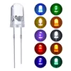 5mm LED Diodes Round Through hole Lamp Certificate Beads Light Emiiting Diode Red White Yellow Orange green Blue Certificate with RoHS color Diffused