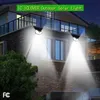 Outdoor 1/2/4/8/10PCS 100 LED Solar Lamps Power Wall Light Motion Sensor Waterproof Outdoor Garden Lamp