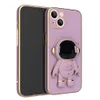 iPhone 14 Pro Max Phone Case 13 12 11 XS XR X 14Plus Case Soft Shell 3D 우주 비행사 접이식 스탠드 홀더 럭셔리 보호 커버