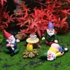 Estatuetas decorativas 5/6/9 PCs bêbados gnomos anões dwarf drunken elfo resina artesanato de arte ornamentos de jardim pátio pátio de jardim de decoração