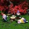 Figurines décoratives 5/6/9 Pcs Drunk Gnomes Nain Drunken Elf Figurine Résine Art Artisanat Ornements Jardin Patio Cour Pelouse Porche Décoration