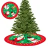 Decorações de Natal de 90 cm de diâmetro Red Santa Design Salia de árvore de Natal para abastecimento de decoração DIY da casa de inverno