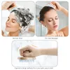 Brosses à cheveux L Scalp Masr Brosse à shampoing en bois Soins humides et secs Épurateur de douche Exfoliant avec poils doux Sile pour Dandr Lulubaby Ammhv