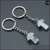 Keychains Natural Stone Key Chain Ring Mushroom Hanger Keychains Leuk mini -standbeeld Charms Keychain Lovely Keyring voor CA DHSeller2010 DHMDA