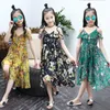 Девушки платья aixinghao Girls Dress Golemian Летнее платье для девочек повседневная девочка пляж салат